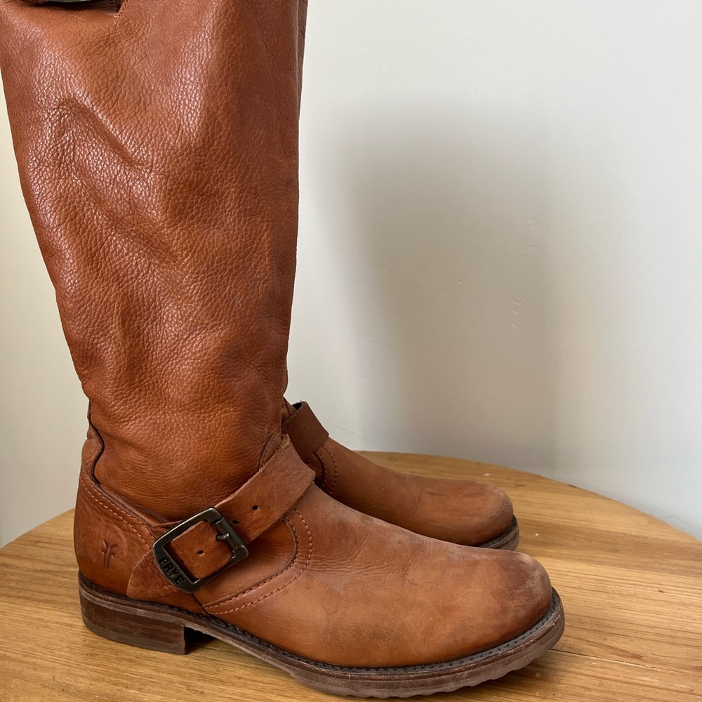 Frye Veronica Leather Tall Riding Boots